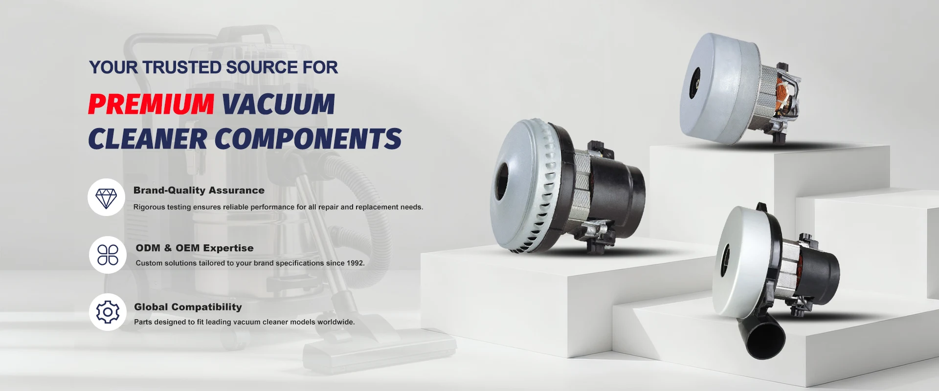 Fabricant de composants d'aspirateur haut de gamme